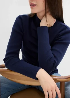 Damen bonprix Pullover & Strickjacken|Strickmode|Feinstrickjacke aus softem Viskose-Mix