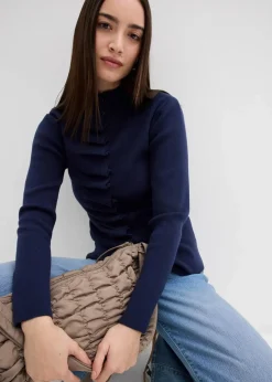 Damen bonprix Pullover & Strickjacken|Strickmode|Feinstrickjacke aus softem Viskose-Mix