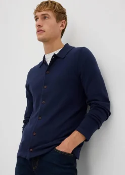 Herren bonprix Große Größen|Pullover & Strickjacken|Feinstrickjacke mit edler Merinowolle, Slim Fit