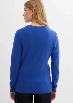 Damen bonprix Bekleidung·Röcke|Bekleidung·Jeans|Feinstrickjacke mit Knopfleiste