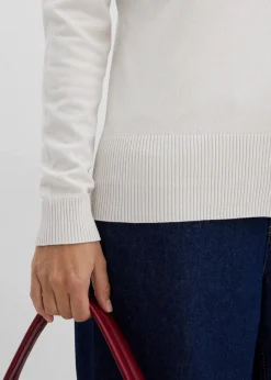 Damen bonprix Bekleidung·Röcke|Bekleidung·Jeans|Feinstrickjacke mit Knopfleiste