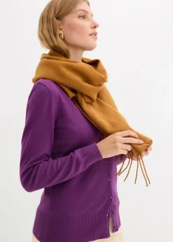 Damen bonprix Bekleidung·Röcke|Bekleidung·Jeans|Feinstrickjacke mit Knopfleiste
