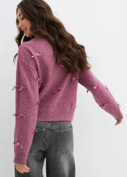 Feinstrickjacke mit Schleifen Damen Bekleidung·Umstandsmode|Bekleidung·Jeans