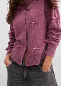 Feinstrickjacke mit Schleifen Damen Bekleidung·Umstandsmode|Bekleidung·Jeans