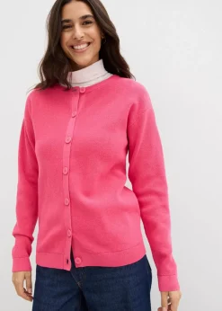 New Feinstrickjacke, Rundhals Damen Bekleidung·Umstandsmode|Pullover & Strickjacken