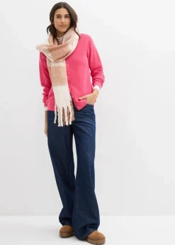 New Feinstrickjacke, Rundhals Damen Bekleidung·Umstandsmode|Pullover & Strickjacken