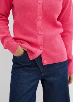 New Feinstrickjacke, Rundhals Damen Bekleidung·Umstandsmode|Pullover & Strickjacken