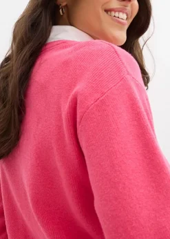 New Feinstrickjacke, Rundhals Damen Bekleidung·Umstandsmode|Pullover & Strickjacken