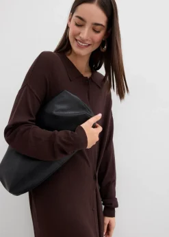 New Feinstrickkleid aus Viskose-Mix Damen Kleider|Strickmode