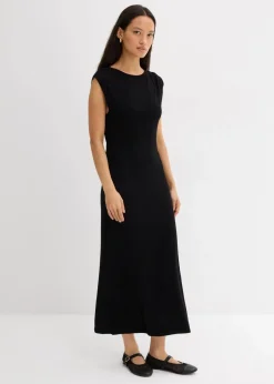 Feinstrickkleid aus Viskose-Mix Damen Bekleidung·Pullover & Strickjacken|Kleider