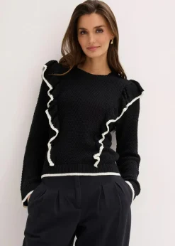 Damen bonprix Bekleidung·Umstandsmode|Bekleidung·Jeans|Feinstrickpullover aus Baumwoll-Mix