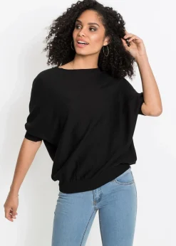 Feinstrickpullover aus Baumwoll-Mix Damen Bekleidung·Umstandsmode|Strickmode