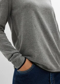 Feinstrickpullover aus Baumwollmix Damen Bekleidung·Umstandsmode|Bekleidung·Jeans