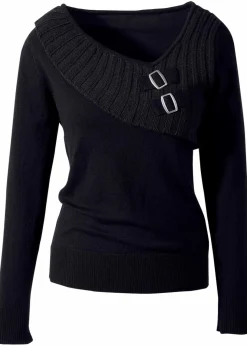 Hot Feinstrickpullover aus Baumwoll-Mix Damen Bekleidung·Umstandsmode|Strickmode