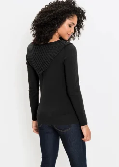 Hot Feinstrickpullover aus Baumwoll-Mix Damen Bekleidung·Umstandsmode|Strickmode