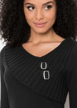 Hot Feinstrickpullover aus Baumwoll-Mix Damen Bekleidung·Umstandsmode|Strickmode