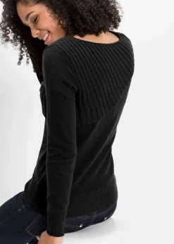 Hot Feinstrickpullover aus Baumwoll-Mix Damen Bekleidung·Umstandsmode|Strickmode