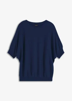 Damen bonprix Bekleidung·Umstandsmode|Strickmode|Feinstrickpullover aus Baumwoll-Mix