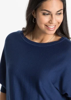 Damen bonprix Bekleidung·Umstandsmode|Strickmode|Feinstrickpullover aus Baumwoll-Mix