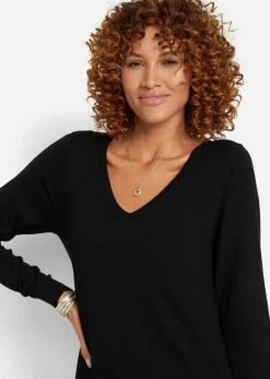 Feinstrickpullover aus fließendem Viskose-Mix Damen Bekleidung·Umstandsmode|Bekleidung·Jeans