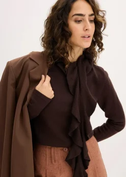 Damen bonprix Bekleidung·Umstandsmode|Strickmode|Feinstrickpullover aus fließendem Viskose-Mix