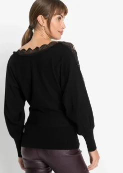 New Feinstrickpullover aus fließendem Viskose-Mix Damen Strickmode|Pullover & Strickjacken