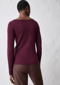 Damen bonprix Pullover & Strickjacken|Strickmode|Feinstrickpullover aus Merinowolle