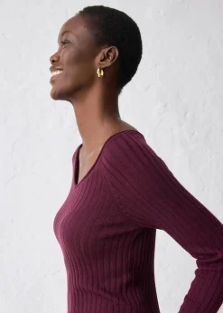 Damen bonprix Pullover & Strickjacken|Strickmode|Feinstrickpullover aus Merinowolle