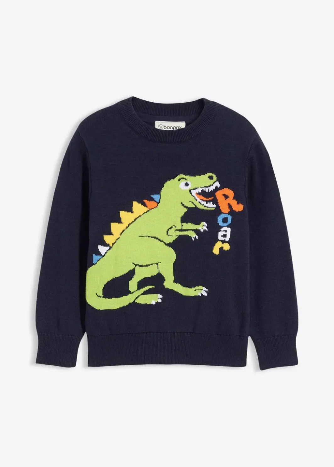 Feinstrickpullover aus reiner Baumwolle Kinder Jungen 2-8 Jahre·Sweat & Strick
