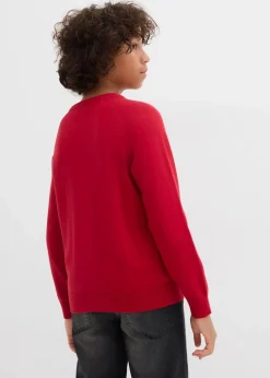 Online Feinstrickpullover aus reiner Baumwolle Kinder Jungen 2-8 Jahre·Sweat & Strick
