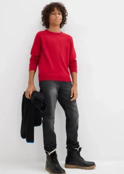 Online Feinstrickpullover aus reiner Baumwolle Kinder Jungen 2-8 Jahre·Sweat & Strick