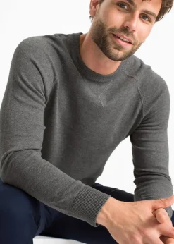 Sale Feinstrickpullover aus reiner Baumwolle (2er-Pack) Herren Große Größen|Basics