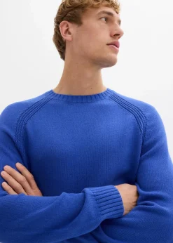 Hot Feinstrickpullover aus recyclingfähiger Baumwolle Herren Pullover & Strickjacken|Basics