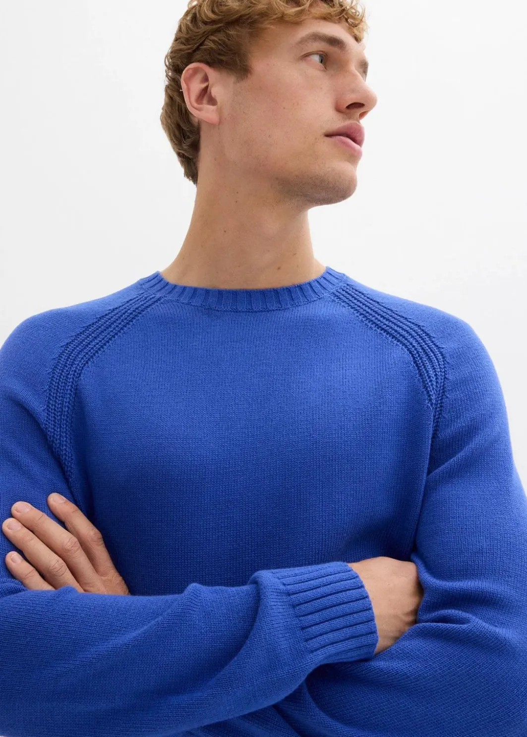 Hot Feinstrickpullover aus recyclingfähiger Baumwolle Herren Pullover & Strickjacken|Basics