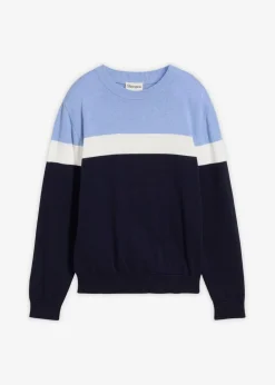 Kinder bonprix Jungen 9-16 Jahre·Bademode|Jungen 9-16 Jahre·Sweat & Strick|Feinstrickpullover aus reiner Baumwolle