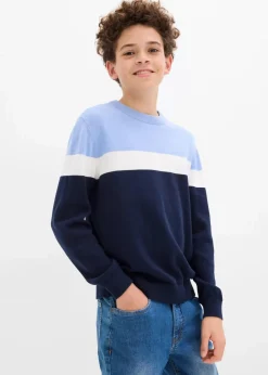 Kinder bonprix Jungen 9-16 Jahre·Bademode|Jungen 9-16 Jahre·Sweat & Strick|Feinstrickpullover aus reiner Baumwolle