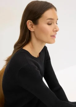 Damen bonprix Bekleidung·Umstandsmode|Bekleidung·Jeans|Feinstrickpullover aus softem Viskose-Mix