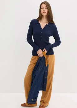 Feinstrickpullover aus softem Viskose-Mix Damen Pullover & Strickjacken|Bekleidung·Jeans