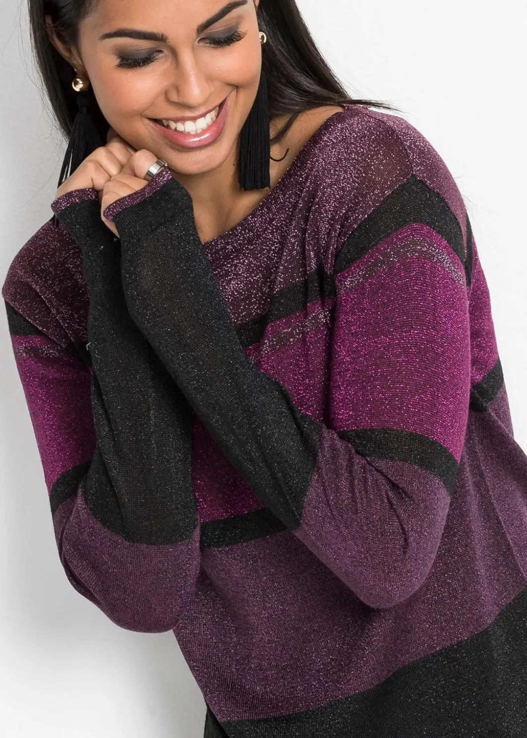 Feinstrickpullover aus Viskose-Mix Damen Bekleidung·Umstandsmode|Bekleidung·Jeans