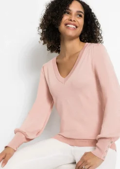 Damen bonprix Bekleidung·Umstandsmode|Pullover & Strickjacken|Feinstrickpullover aus Viskose-Mix