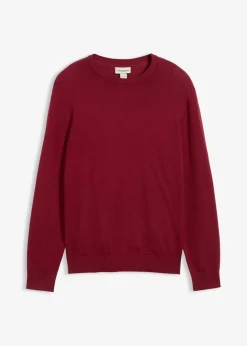 Herren bonprix Pullover & Strickjacken|Basics|Feinstrickpullover aus weichem Baumwollmix