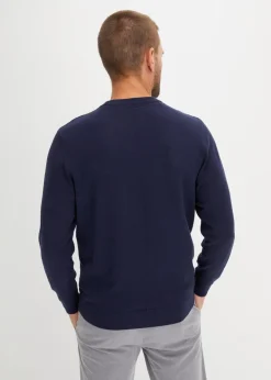 Herren bonprix Große Größen|Basics|Feinstrickpullover aus weichem Baumwollmix
