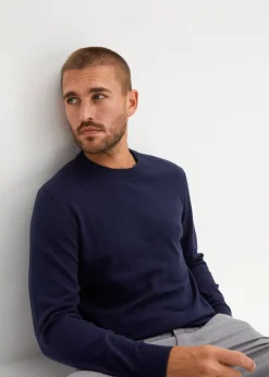 Herren bonprix Große Größen|Basics|Feinstrickpullover aus weichem Baumwollmix