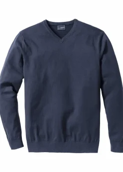 Sale Feinstrickpullover aus weichem Baumwollmix Herren Pullover & Strickjacken|Basics