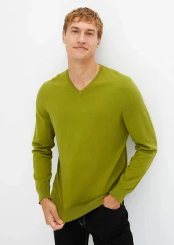 Outlet Feinstrickpullover aus weichem Baumwollmix Herren Pullover & Strickjacken|Basics