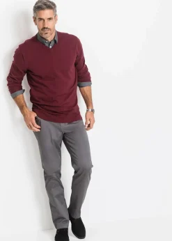 Herren bonprix Pullover & Strickjacken|Basics|Feinstrickpullover aus weichem Baumwollmix