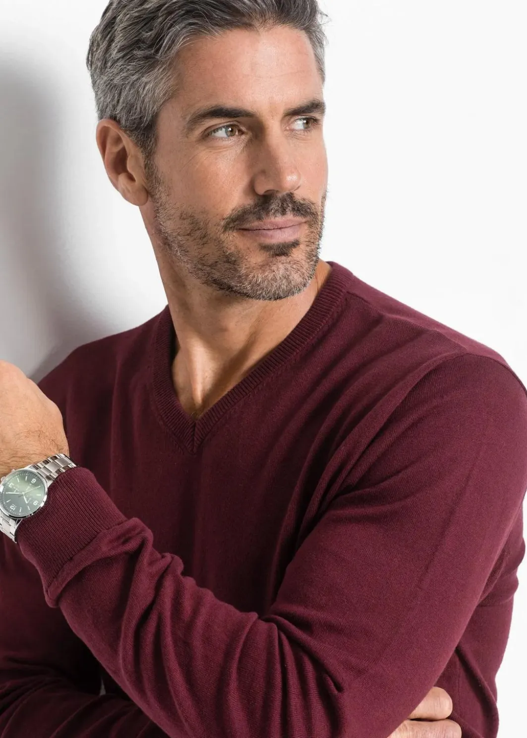 Herren bonprix Pullover & Strickjacken|Basics|Feinstrickpullover aus weichem Baumwollmix