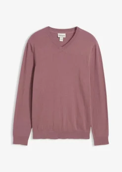 Herren bonprix Pullover & Strickjacken|Basics|Feinstrickpullover aus weichem Baumwollmix