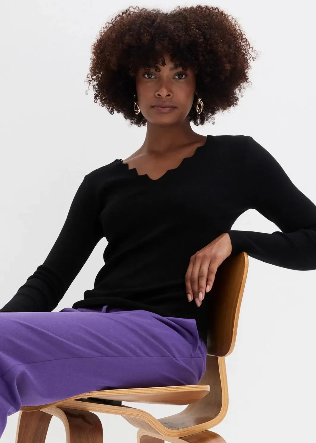 Damen bonprix Bekleidung·Umstandsmode|Bekleidung·Jeans|Feinstrickpullover aus weichem Viskose-Mix
