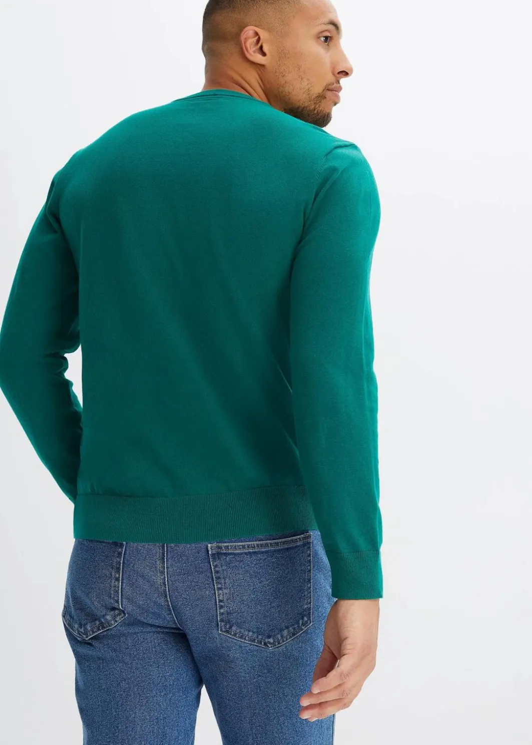 Clearance Feinstrickpullover aus weichem Baumwollmix Herren Pullover & Strickjacken|Basics